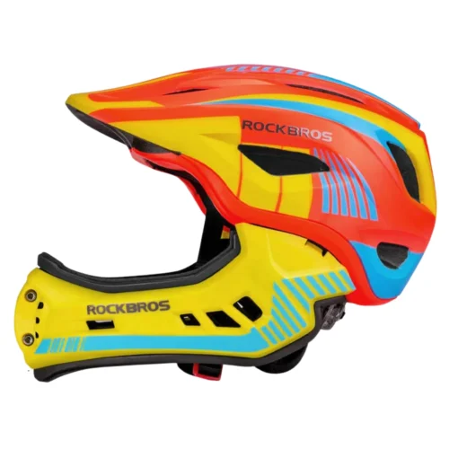 Kask Junior z Odpinaną Osłoną Podbródka TT32 Orange