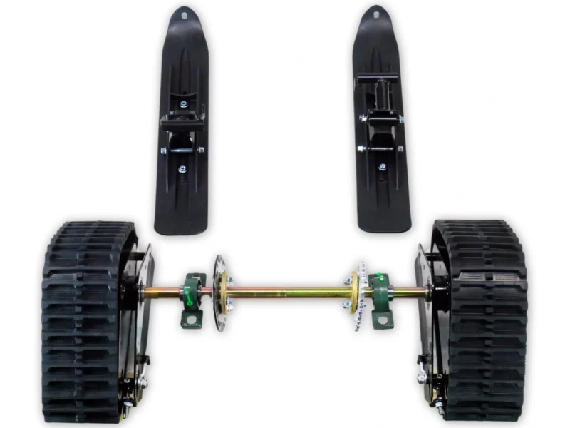 STM-01-1 Zestaw śnieżny napędowy gąsienicowy z płozami i ośką STM-01 do mini quada gokarta buggy