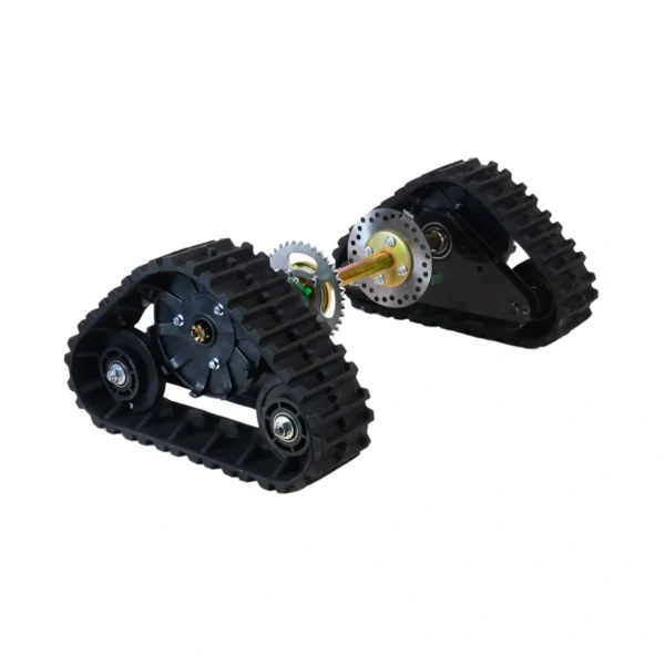 STM-01-13 Zestaw śnieżny napędowy gąsienicowy z płozami i ośką STM-01 do mini quada gokarta buggy