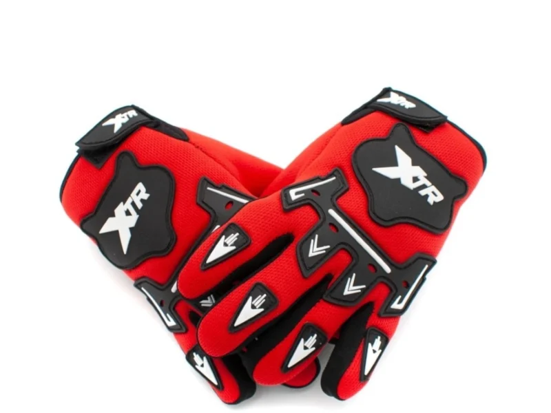 XTR-X1-CZERWONY-4 Rękawice Junior XTR X1- czerwone