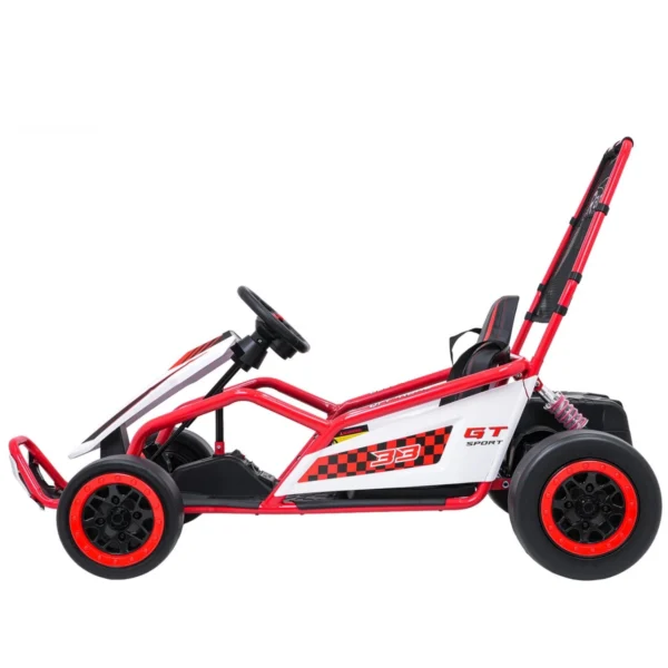 RAMIZ-TORNADO-CZERWONY-5 Gokart RAMIZ TORNADO z funkcją driftu