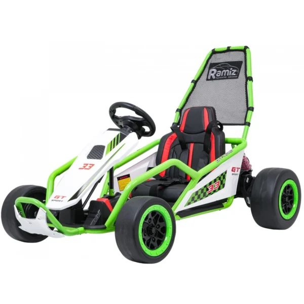 RAMIZ-TORNADO-ZIELONY-1 Gokart RAMIZ TORNADO z funkcją driftu