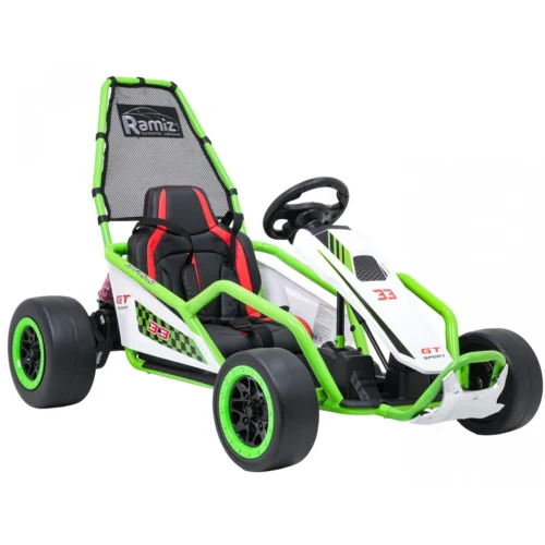 RAMIZ-TORNADO-ZIELONY-2 Gokart RAMIZ TORNADO z funkcją driftu
