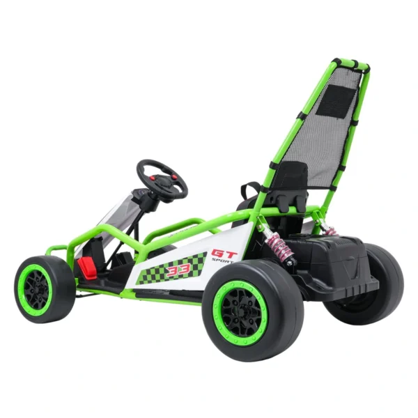 RAMIZ-TORNADO-ZIELONY-3 Gokart RAMIZ TORNADO z funkcją driftu
