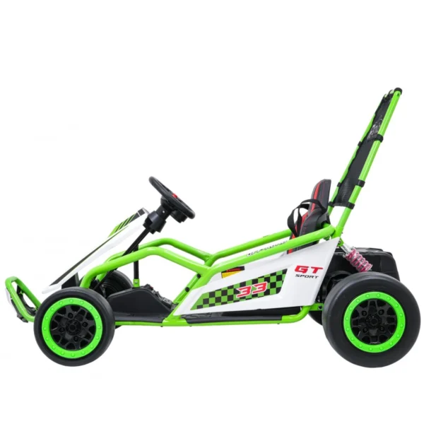 RAMIZ-TORNADO-ZIELONY-5 Gokart RAMIZ TORNADO z funkcją driftu