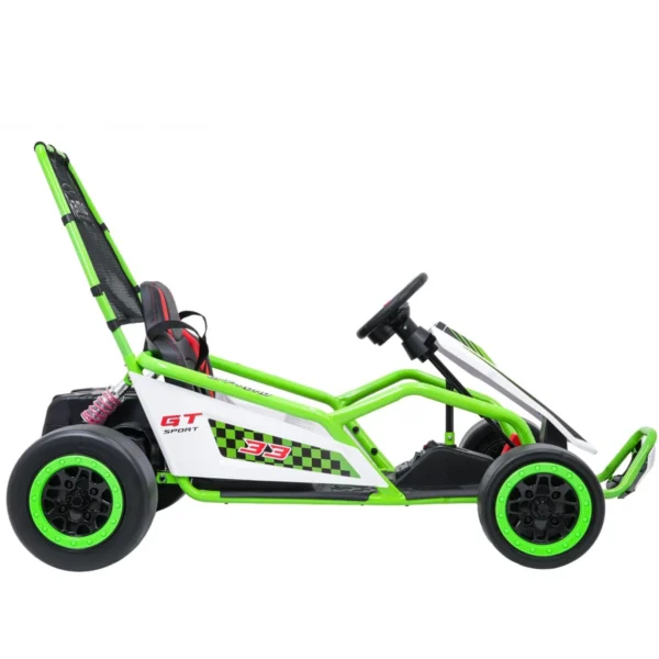 RAMIZ-TORNADO-ZIELONY-6 Gokart RAMIZ TORNADO z funkcją driftu