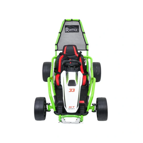 RAMIZ-TORNADO-ZIELONY-9 Gokart RAMIZ TORNADO z funkcją driftu